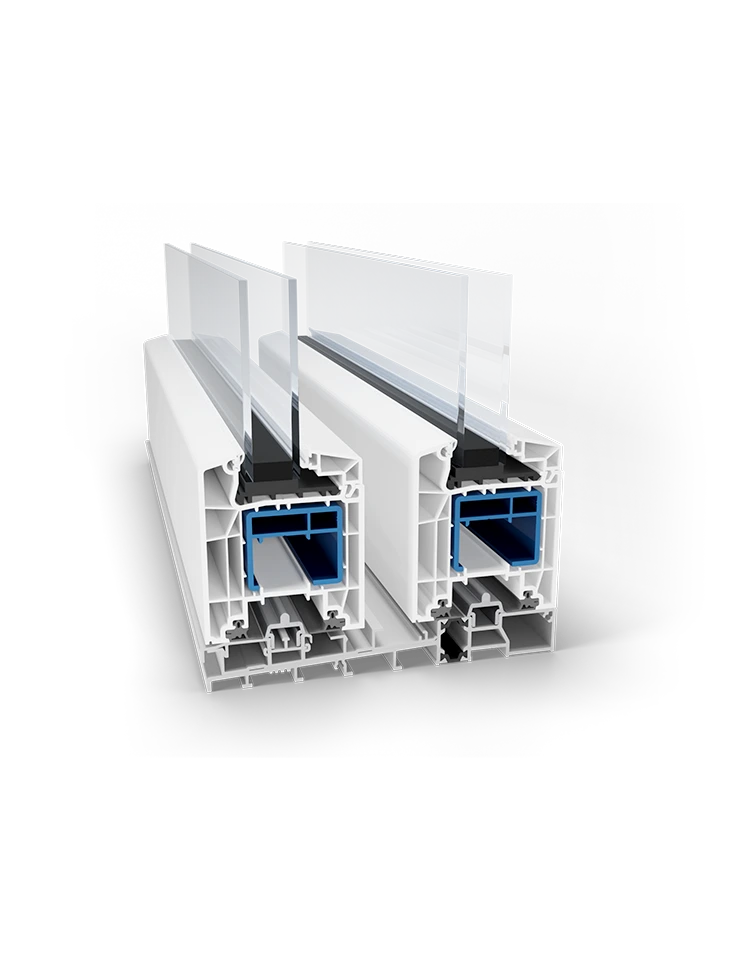 Puerta elevadora corredera de PVC - Ventanas Paladio